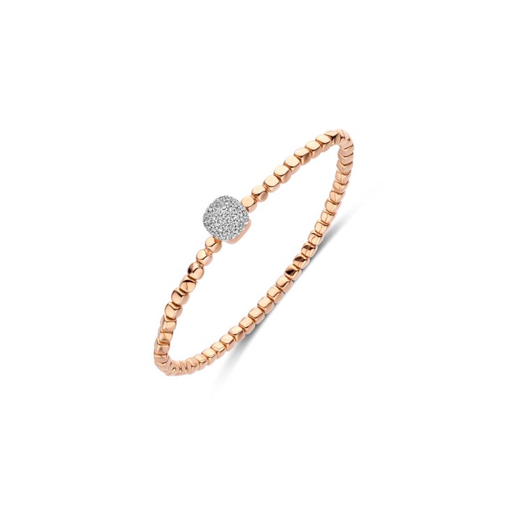 Bigli armband in rosé goud 18kt met briljant van 0,84 karaat