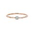 Bigli armband in rosé goud 18kt met briljant van 0,84 karaat - thumb