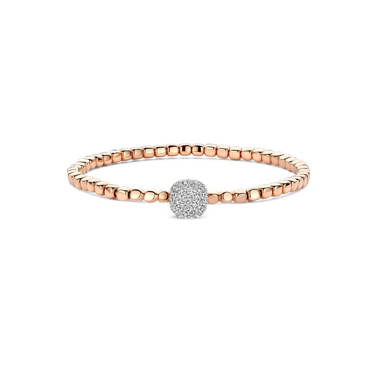Bigli armband in rosé goud 18kt met briljant van 0,84 karaat
