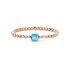 Bigli armband in rosé goud 18kt met topaas blauw & parelmoer & turquoise omringd door briljanten van 0,04 karaat - thumb