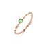 Bigli armband in rosé goud 18kt met citroenkwarts & groene aventurijn & parelmoer omringd door briljanten van 0,04 karaat - thumb