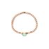 Bigli armband in rosé goud 18kt met citroenkwarts & groene aventurijn & parelmoer omringd door briljanten van 0,04 karaat - thumb