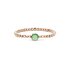 Bigli armband in rosé goud 18kt met citroenkwarts & groene aventurijn & parelmoer omringd door briljanten van 0,04 karaat - thumb