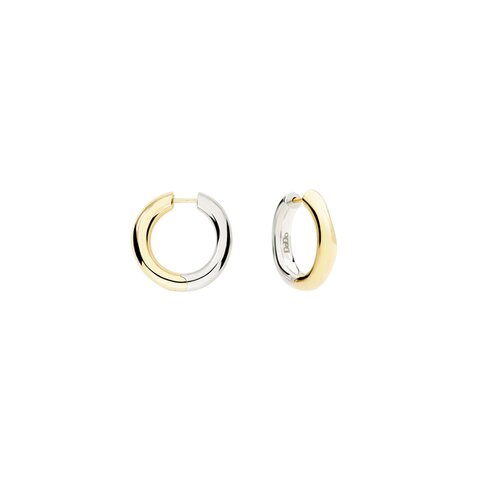 boucles d'oreilles DoDo en or jaune 9 carats + argent