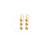 Marco Bicego oorringen in geel goud 18kt met quartz citrien omringd door briljanten van 0,04 karaat - thumb