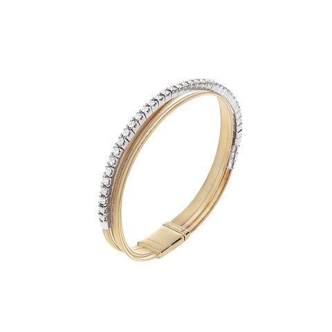 bracelet Marco Bicego en or jaune 18 ct avec brillant de 0.95 carat