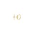 boucles d'oreilles dinh van en or jaune 18 ct avec brillant de 0.10 carat - thumb