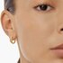 boucles d'oreilles dinh van en or jaune 18 ct avec brillant de 0.10 carat - thumb