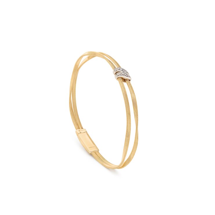 Marco Bicego armband in geel goud 18kt met briljant van 0,09 karaat