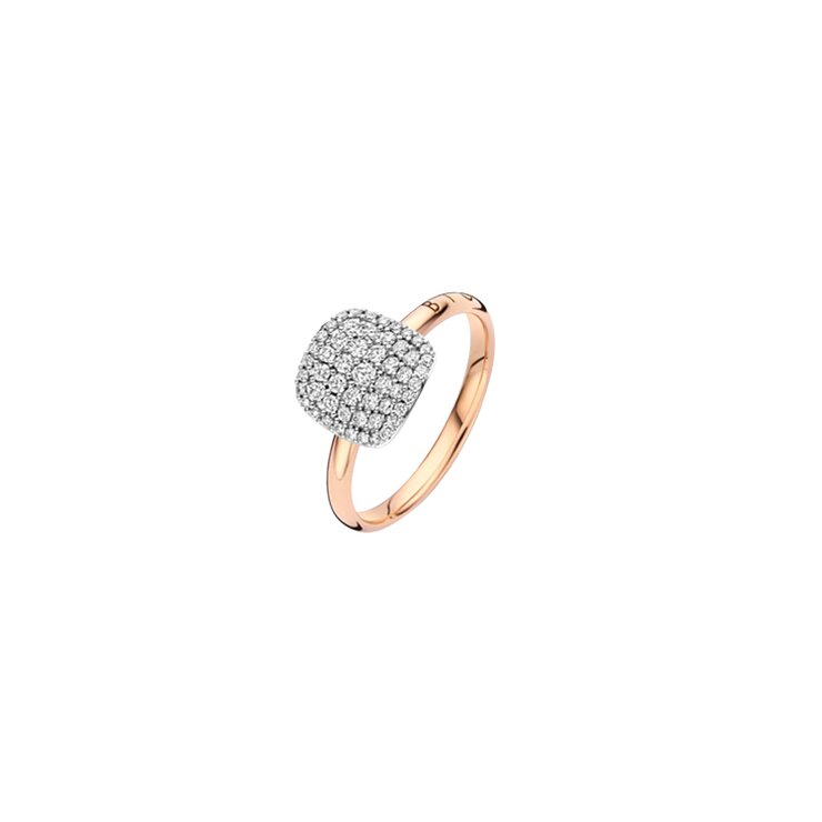 Bigli ring in rosé goud 18kt met briljant van 0,41 karaat