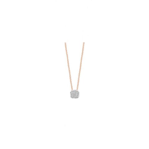 Bigli ketting in rosé goud 18kt met briljant van 0,24 karaat