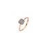 Bigli ring in rosé goud 18kt met bruine briljant van 0,32 karaat - thumb